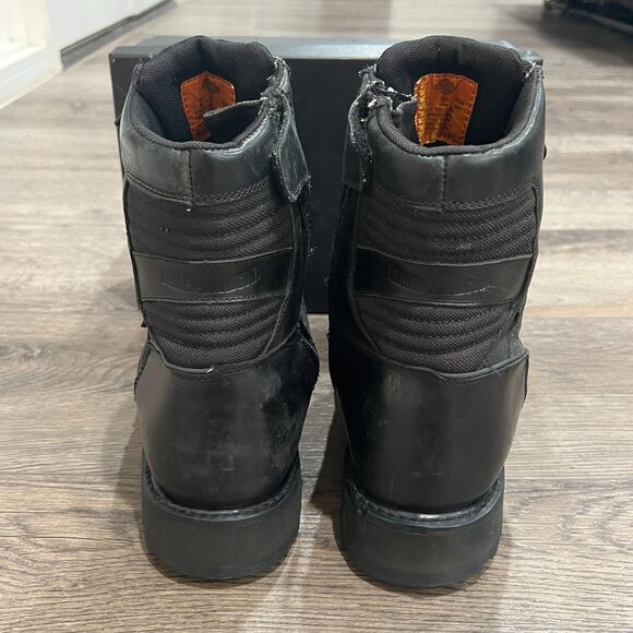 Harley Davidson Leather Waterproof Motorcycle Boots Black FXRG5 FXRG-5 Mens 11.5 - Picture 7 of 12